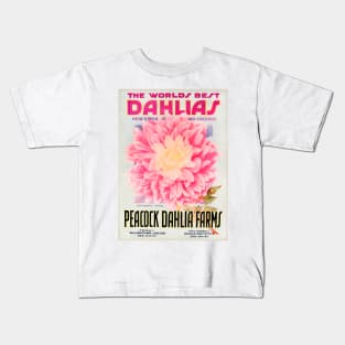 Peacock Dahlia Farms Catalogue Kids T-Shirt